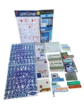 School & Scrapbook Sticker Bundle Letters Themes Teacher Bus Craft Lot
